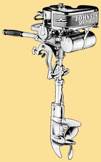 Johnson F-75 outboard drawing