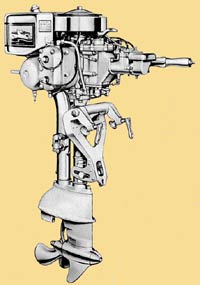 Johnson V-65-70 outboard drawing