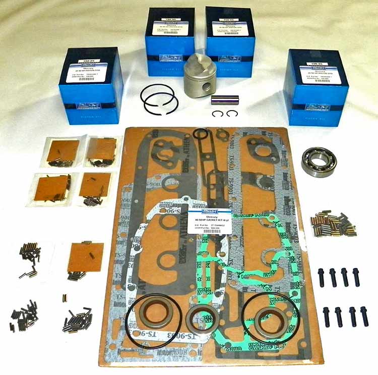 MERCURY OUTBOARD COMPLETE POWERHEAD REBUILD KITS MASTERTECH MARINE