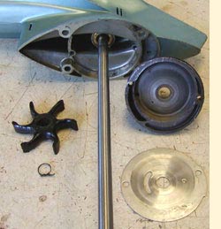 WATER PUMP DISASSEMBLED