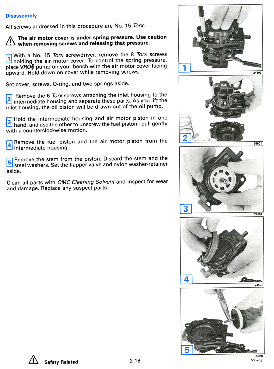 Johnson Evinrude Outboard Motor VRO Repair Guide from MASTERTECH