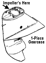 Chrysler 2-piece gearcase