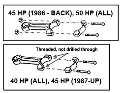 Merc rod bolts